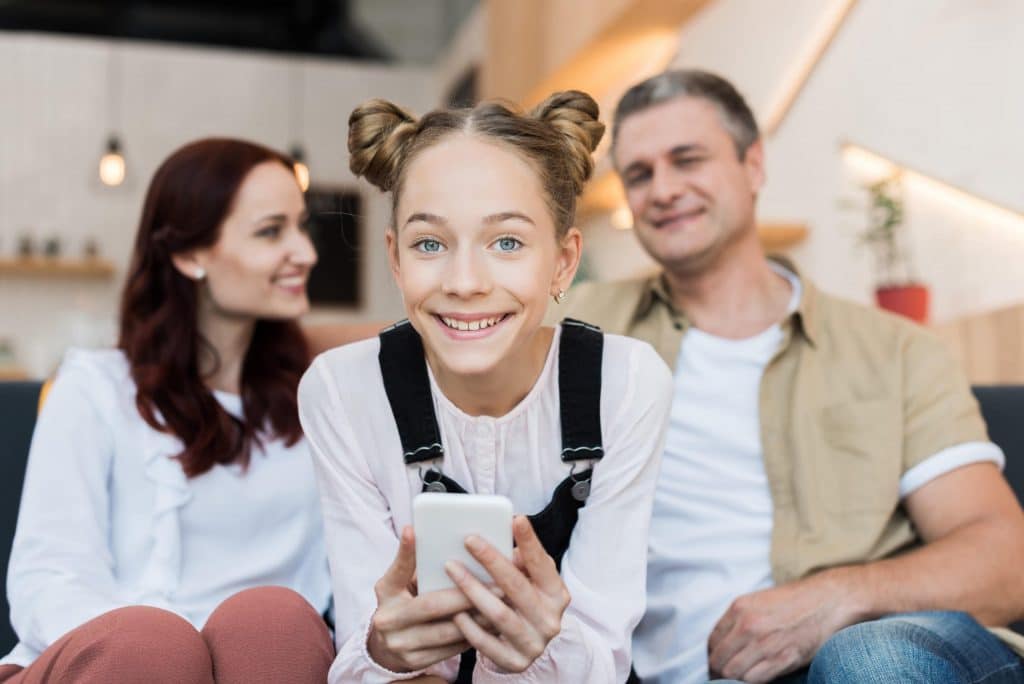 Parents with daughter