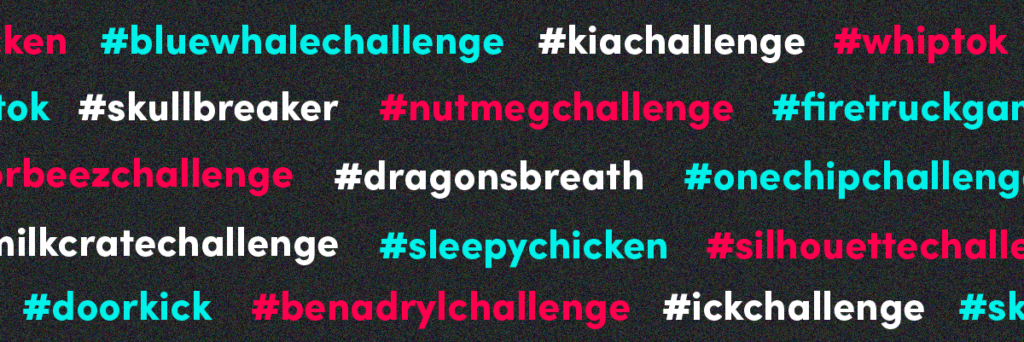 different dumb and dangerous tiktok trends and hashtags 