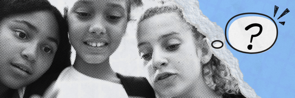 confused teen girls