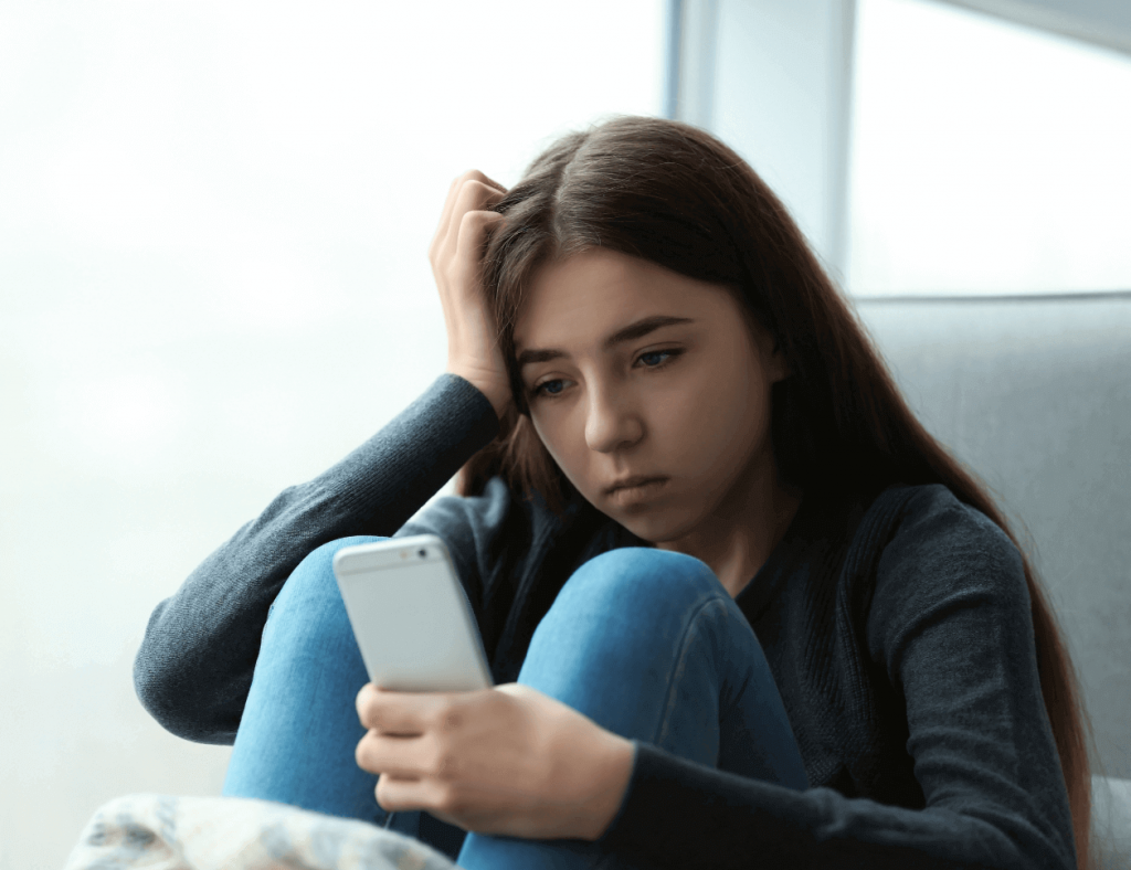 Teen Girl on phone